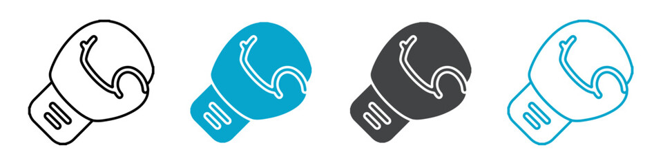 boxing glove icon sign and symbol