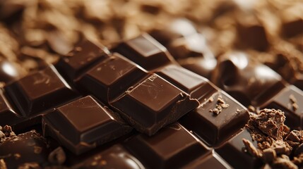 Delicious chocolate background
