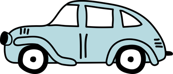 Retro Car Doodle