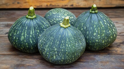 Lush green kabocha squash growing in Medan a symbol of healthy eating and sustainable agriculture showcasing vibrant colors and organic farming practices