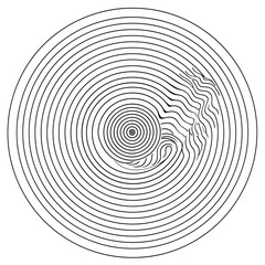 Mandala Coloring Page for Kids With Spiral Pattern