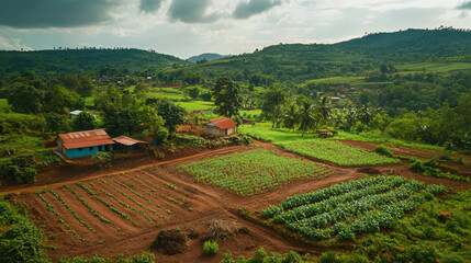 A sustainable farming initiative promoting organic farming practices in local communities.