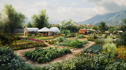 A sustainable farming initiative promoting organic farming practices in local communities.