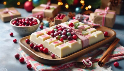 Wei&szlig;e Schokolade mit  Cranberries