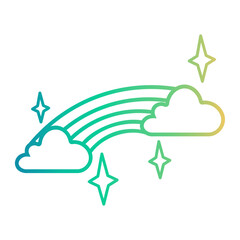 rainbow Line Gradient Icon