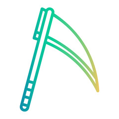 scythe Line Gradient Icon