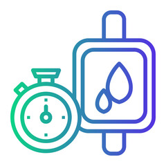 water Line Gradient Icon