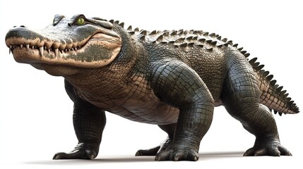 Fototapeta premium big buff crocodile with well defined muscles