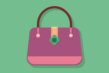  Ladies bag vector art illustration clipart design