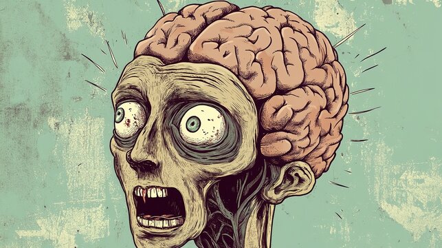 An intriguing comic strip that challenges and confuses the brain, featuring surreal characters, unexpected plot twists, and mind-bending visuals. The artwork employs vibrant colors and exaggerated 
