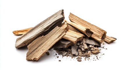 Decaying Wood and Crushed Bark Composition Emphasizing Natural Decay Sustainable Materials and Environmental Awareness in Ecological Design and Art