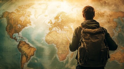 Global Missionary Journey of Faith in Jesus Christ Spreading Christian Teachings with Scripture and Map Fulfilling God's Call Worldwide