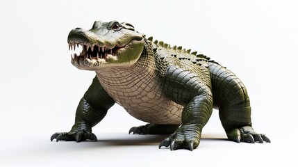 Obraz premium big buff crocodile with well defined muscles