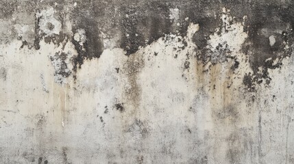 Obraz premium Fungal growth on neglected wall surface highlighting the impact of moisture and neglect in residential environments and the need for proper maintenance and cleanup solutions