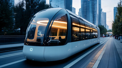 Obraz premium A seminar on trends in autonomous transportation technology.