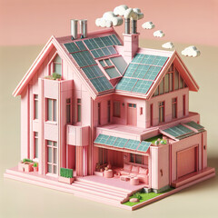 illustration of a house with a roof