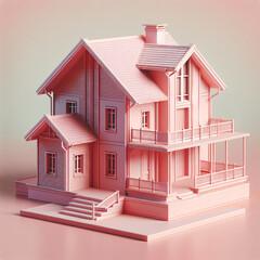3d render of a house