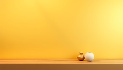 white and yellow wall