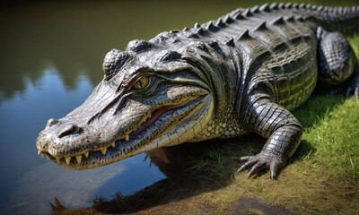 Obraz premium close up of an alligator