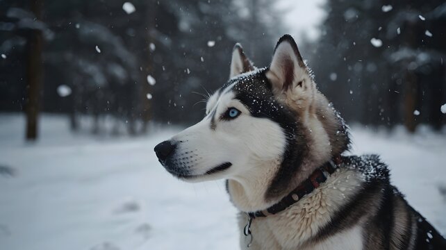 siberian husky dog