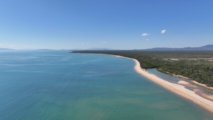 Aerial photo of Toomulla Beach Townsville Queensland Australia