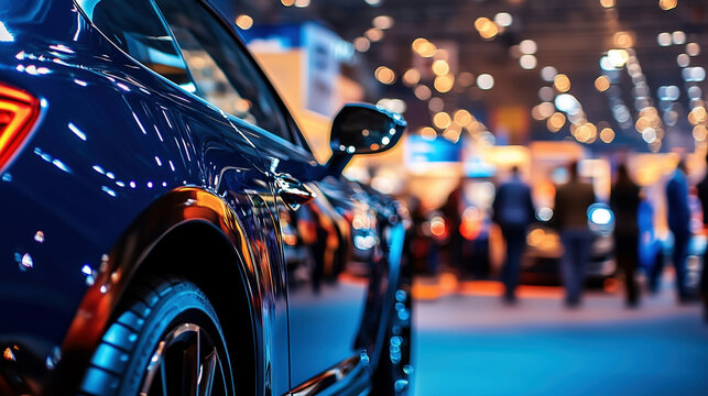 Auto Show Event. Automotive Advertisement Concept