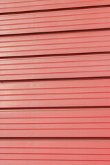 red metal shutter