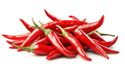 Pile of Bright Red Chili Peppers