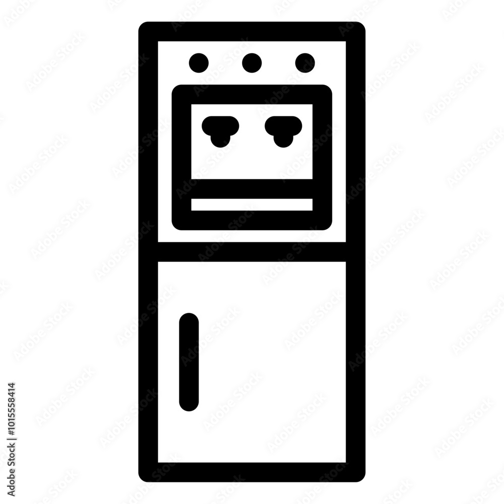 Poster water dispenser icon 