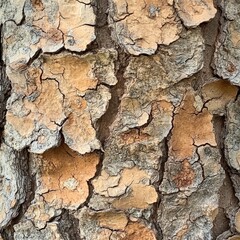 Fototapeta premium A close-up of a drought-resistant bark, showing its ability to survive in harsh environments