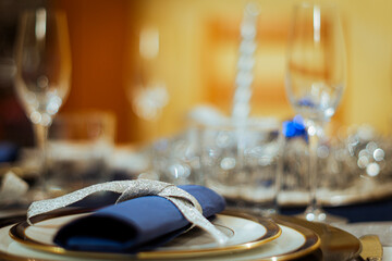 Christmas table decorations.