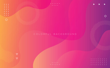 Mix color liquid gradient background. Dynamic textured geometric element design with dots decoration. Modern gradient light vector illustration