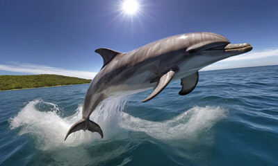 dolphin jumping out of water
