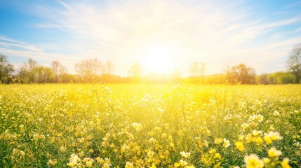 Obraz premium A picturesque sunset view with jasmine flowers in the foreground, silhouetted against the colorful sky, creating a romantic and serene atmosphere. --chaos 70