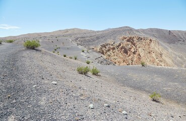 Ubehebe Crater in Death Valley National Park, a colorful maar volcano