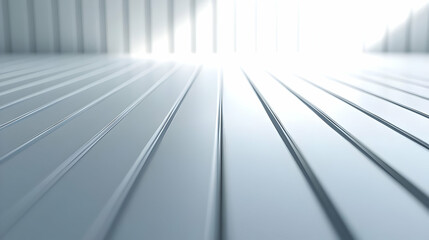 Obraz premium Abstract 3D Background with White Stripes and Light