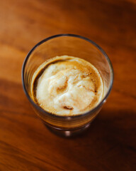 Plano detalle de un Delicioso affogato