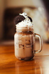Refrescante frappé de chocolate