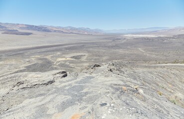 Ubehebe Crater in Death Valley National Park, a colorful maar volcano