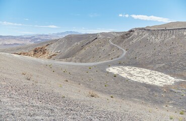 Ubehebe Crater in Death Valley National Park, a colorful maar volcano