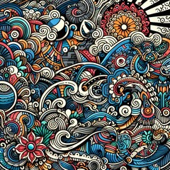 Fototapeta premium paisley seamless pattern