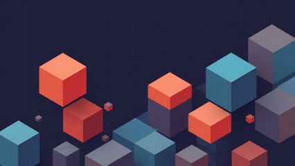 Obraz premium background with cubes