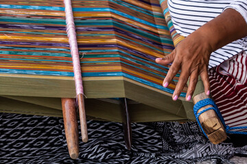 traditional woven knitting tool of the Toba Batak tribe