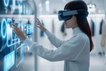 Futuristic augmented reality clothing enabling seamless smart home control as person effortlessly manages devices through intuitive gestures showcasing next-gen wearable technology integration