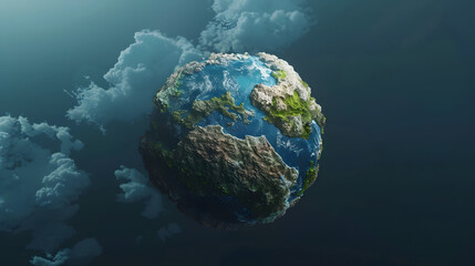 Fototapeta premium Earth fantasy element 3D