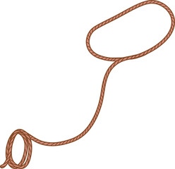 Cowboy Christmas rope lasso twist tossing © Natsicha