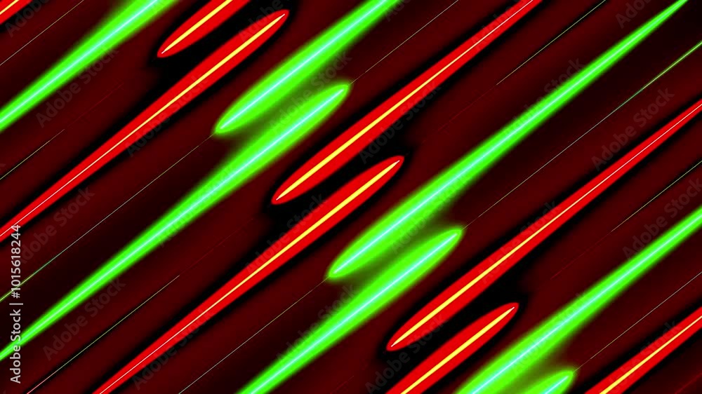 Poster technology abstract background neon lines illuminate lights blinking neon tunnel vibrant lights line