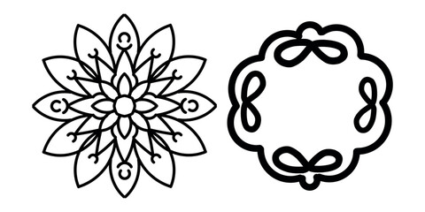 delicate floral mandala design with intricate patterns for spiritual and decorative purposes