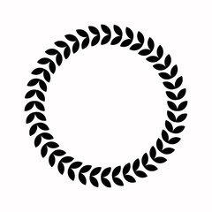 Emblem Crests logo element. Heraldic logo, vintage laurel wreaths, Logo Design Elements