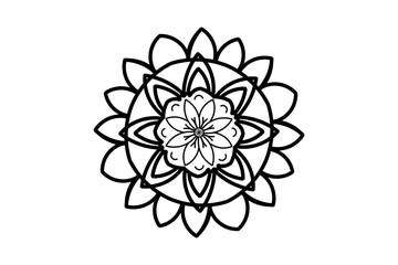 delicate floral mandala design with intricate patterns for spiritual and decorative purposes